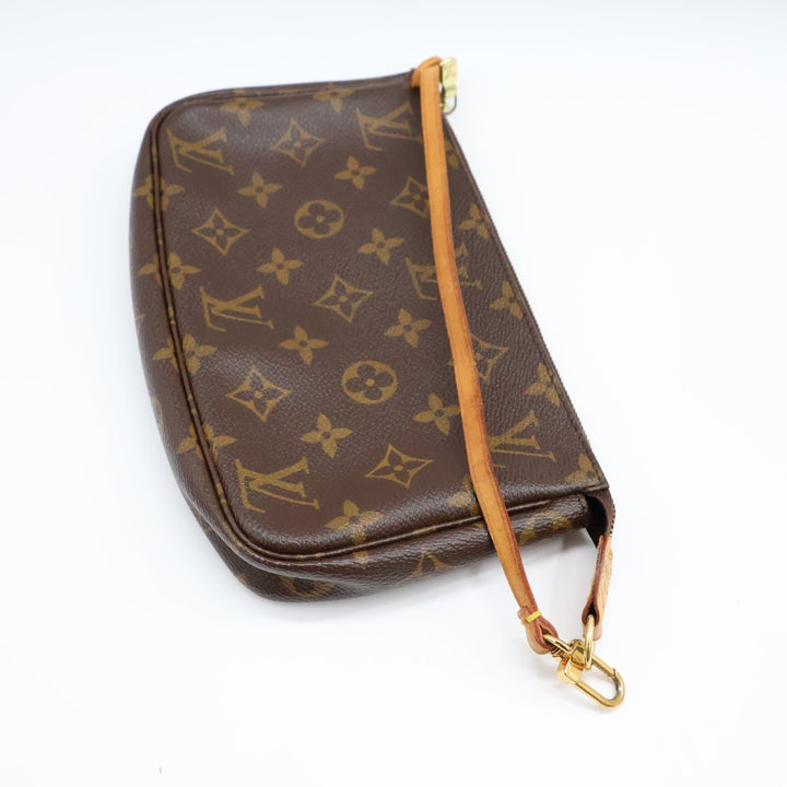 Louis Vuitton Pochette Accessories Brown Monogram Clutch Bag