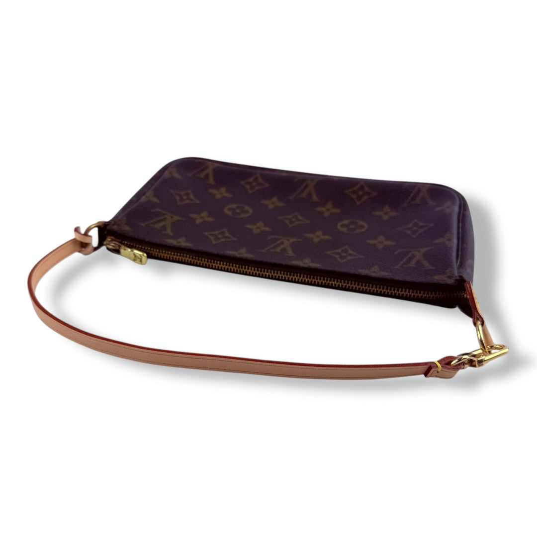 Louis Vuitton Pochette Accessories Brown Monogram Clutch Bag