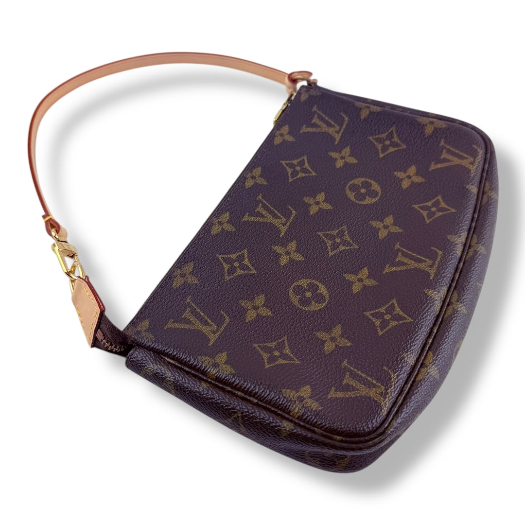Louis Vuitton Pochette Accessories Brown Monogram Clutch Bag