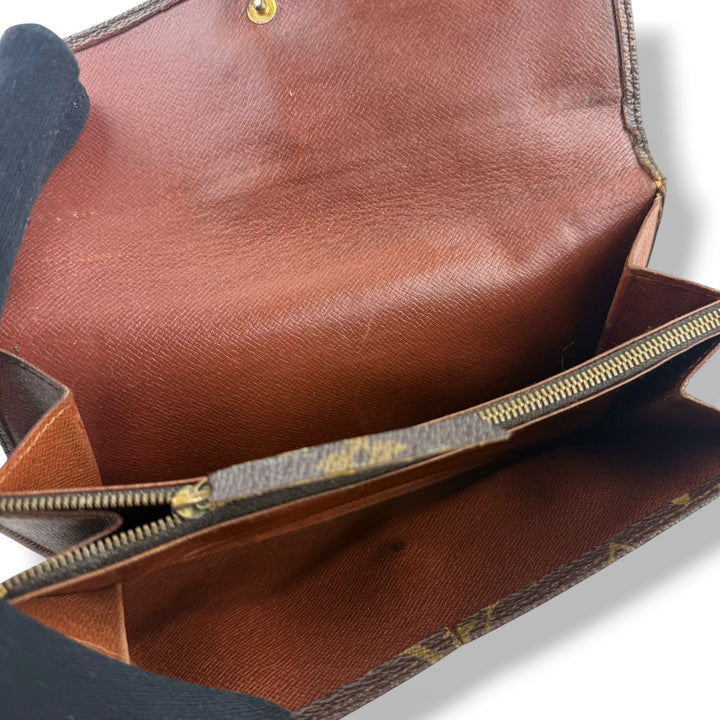 Louis Vuitton Vintage Sarah Brown Monogram Femme Wallet 7719