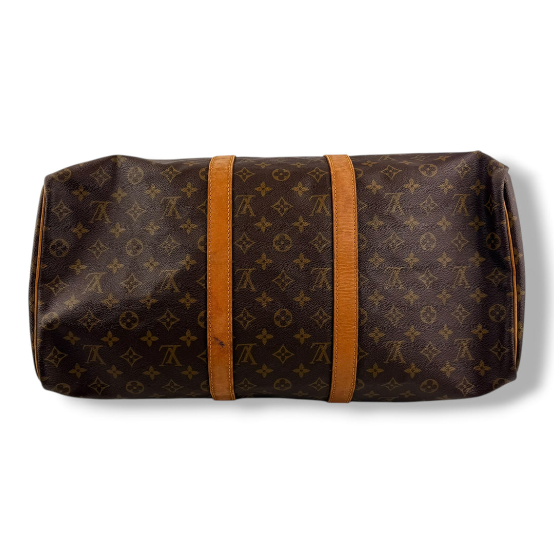 Louis Vuitton Vintage Brown Monogram 50 Keepall Duffle Bag