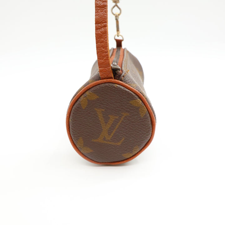 Louis Vuitton Vintage Brown Monogram Mini Papillon Pouch
