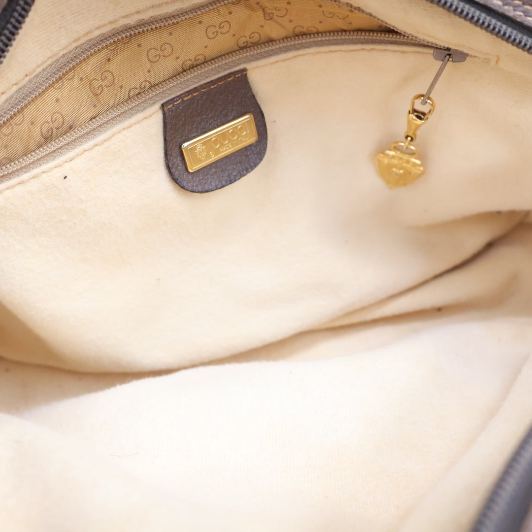 Gucci Beige Monogram Clutch Handbag