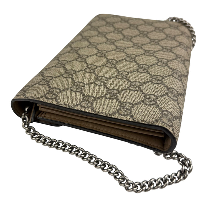 Gucci GG Dionysus Wallet On Chain Beige Handbag