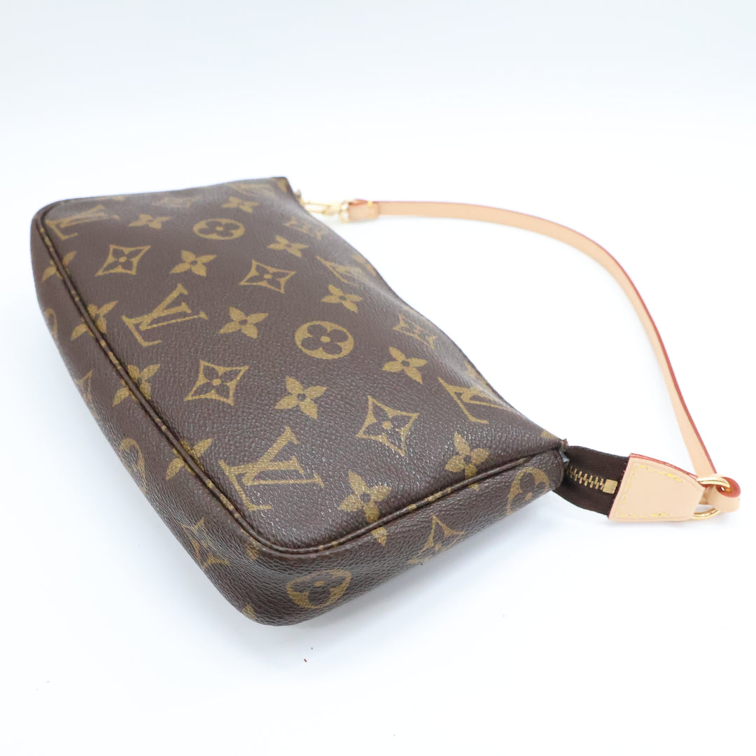 Louis Vuitton Pochette Accessories Brown Monogram Clutch Bag