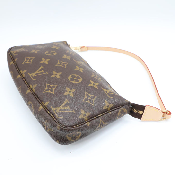 Louis Vuitton Pochette Accessories Brown Monogram Clutch Bag