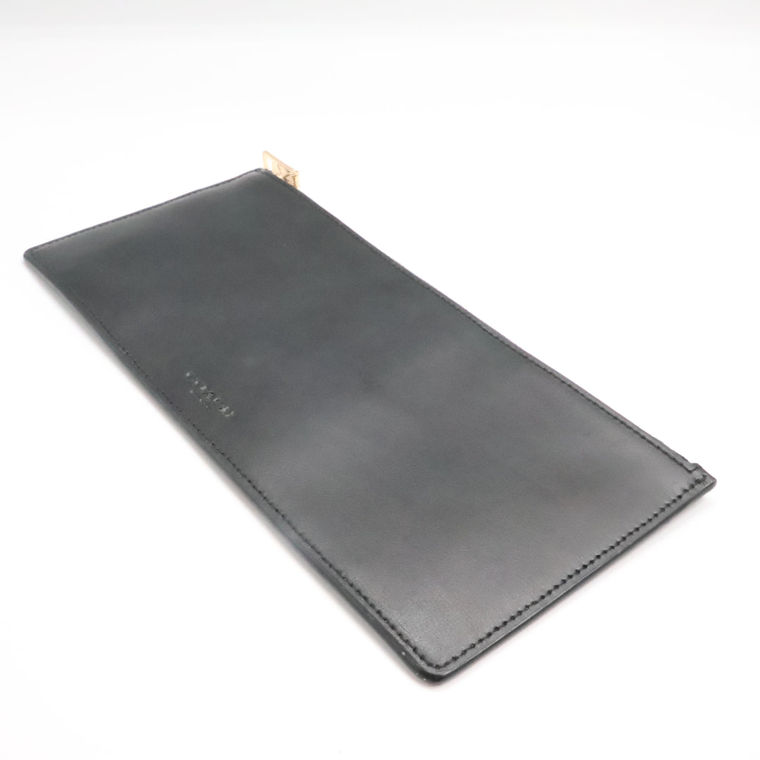 Coach Black Leather Clutch Handbag