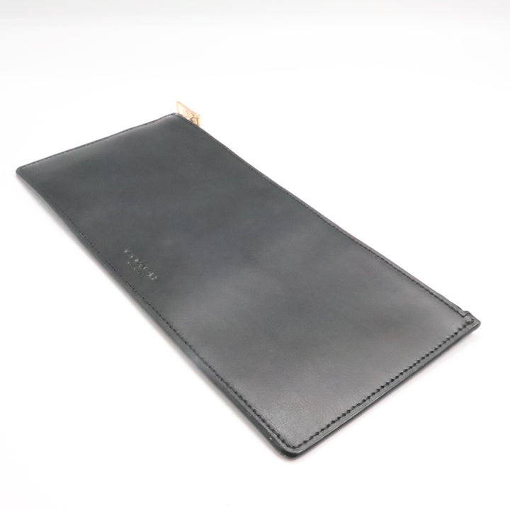 Coach Black Leather Clutch Handbag