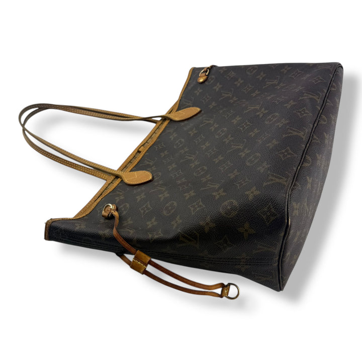 Louis Vuitton Brown Monogram Neverfull MM Handbag