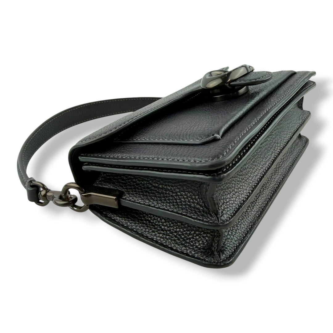 Coach Tabby 20 Black Leather Handbag