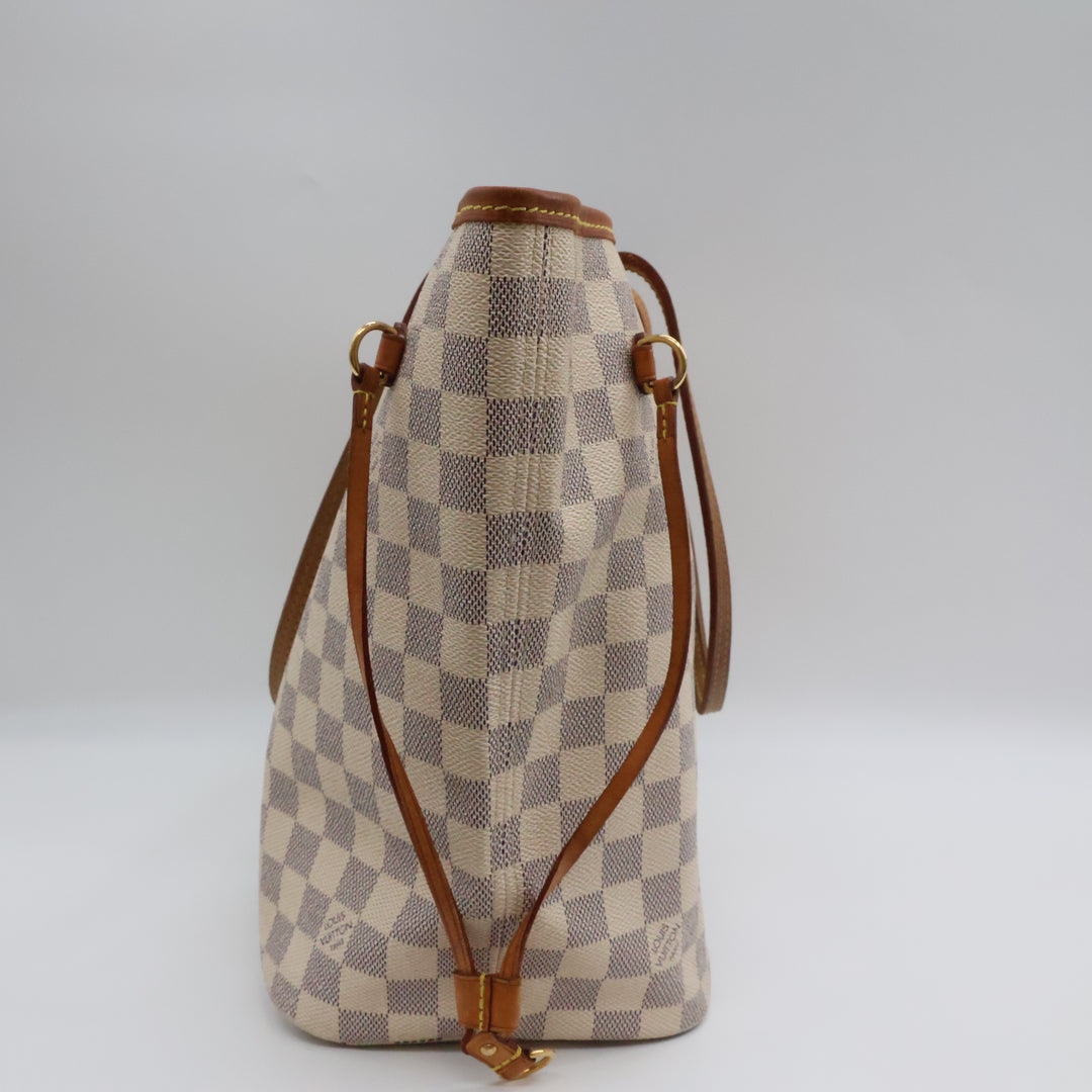 Louis Vuitton Damier Azur Neverfull MM Handbag