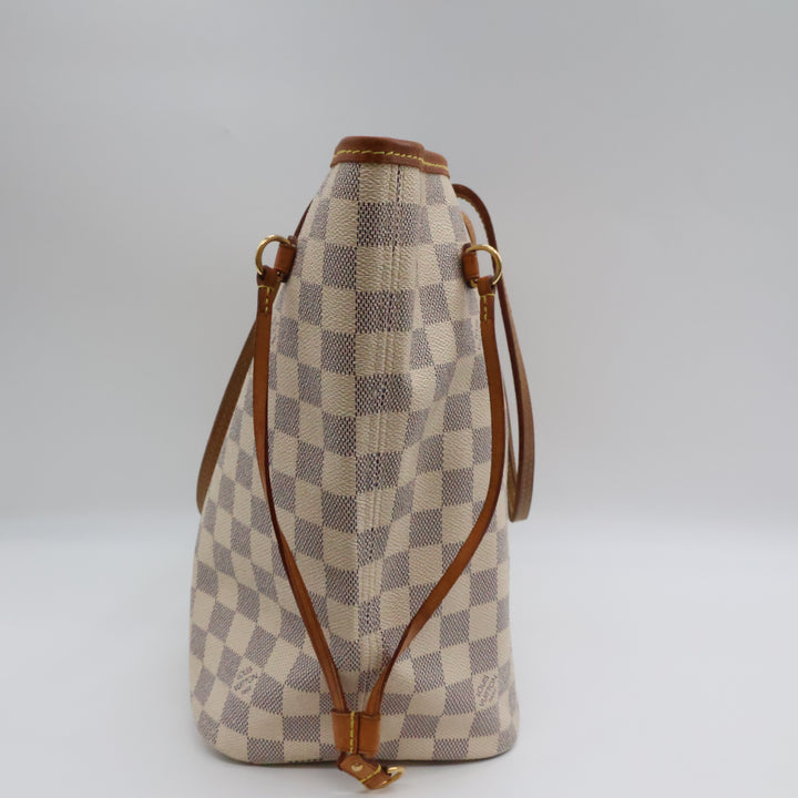 Louis Vuitton Damier Azur Neverfull MM Handbag