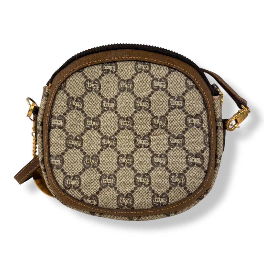 Gucci GG Plus Canvas Beige Mini Crossbody Bag