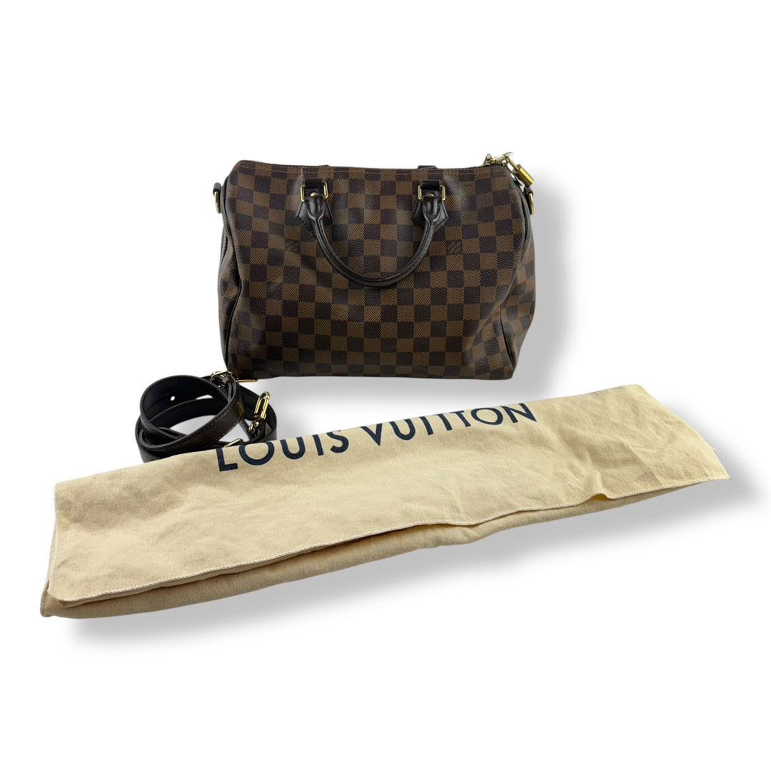 Louis Vuitton Brown Damier Speedy Bandouliere 30 Handbag
