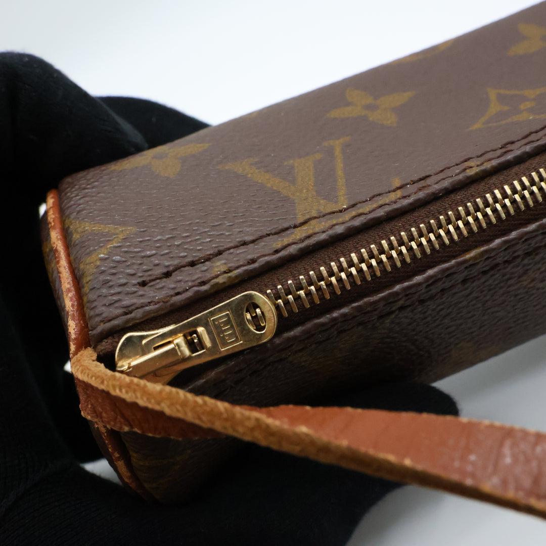 Louis Vuitton Vintage Brown Monogram Mini Papillon Pouch