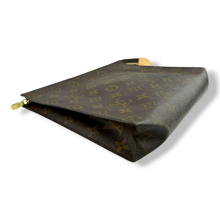 Louis Vuitton Vintage Brown Monogram Toiletry 26 Pouch
