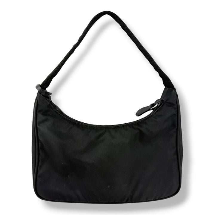 Prada Black Nylon Re-Edition Pochette Handbag