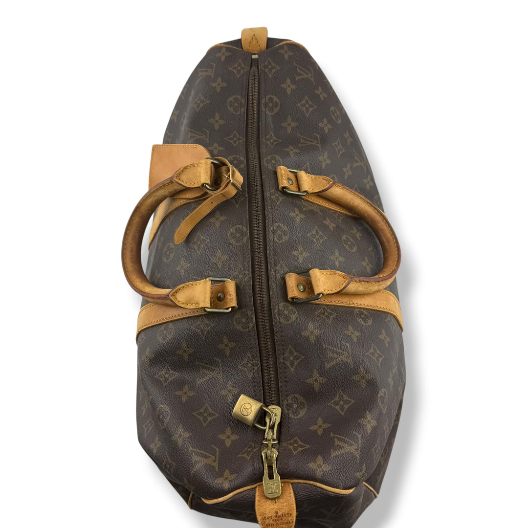 Louis Vuitton Vintage Brown Monogram 45 Keepall Duffle Bag
