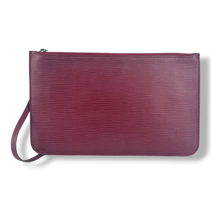 Louis Vuitton Fuchsia Epi Neverfull MM Clutch Pouch
