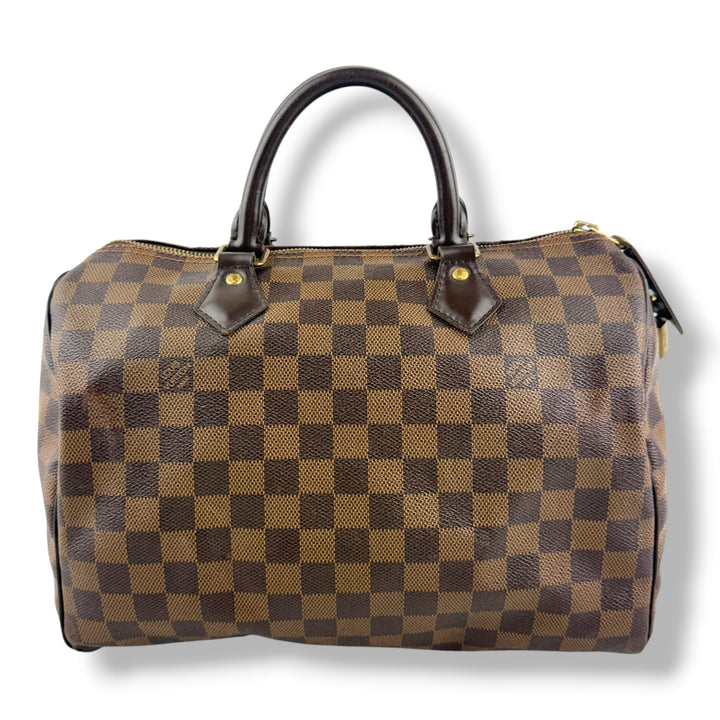 Louis Vuitton Speedy 30 Brown Damier Ebene Handbag