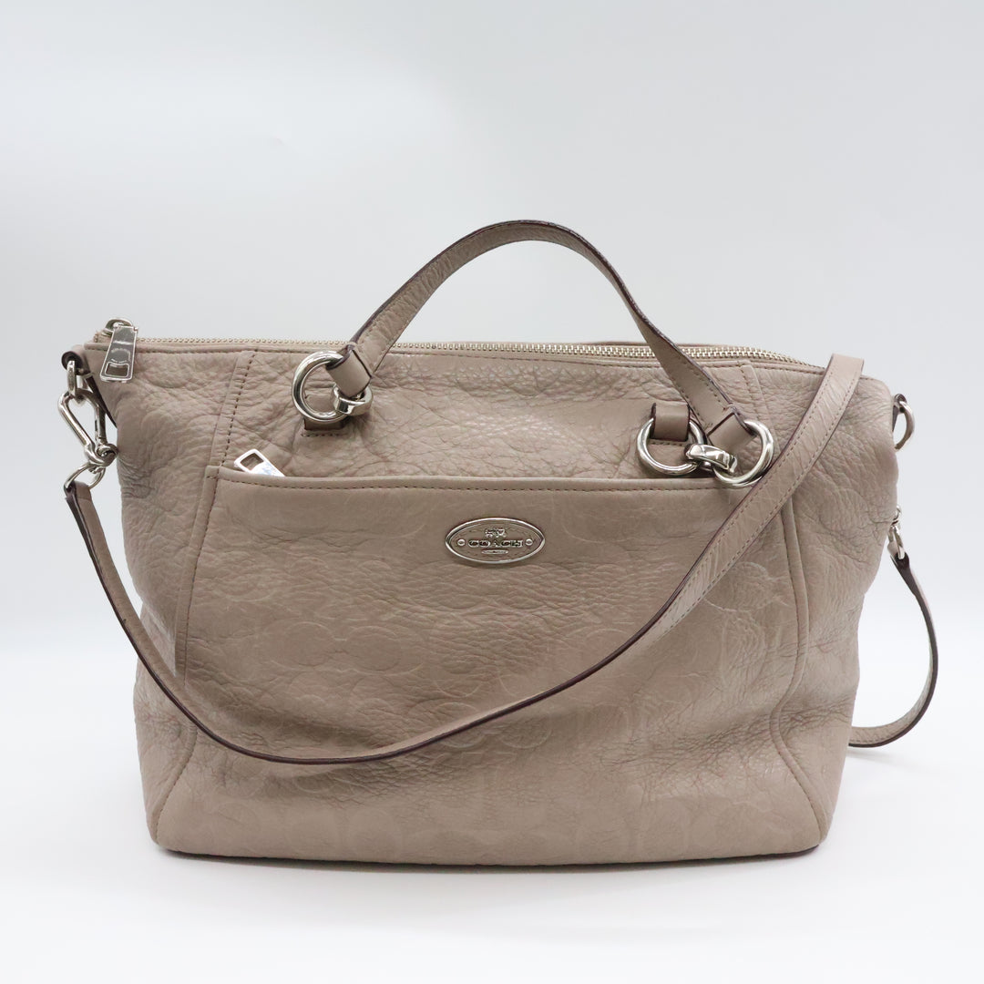 Coach Grey Carryall Handbag