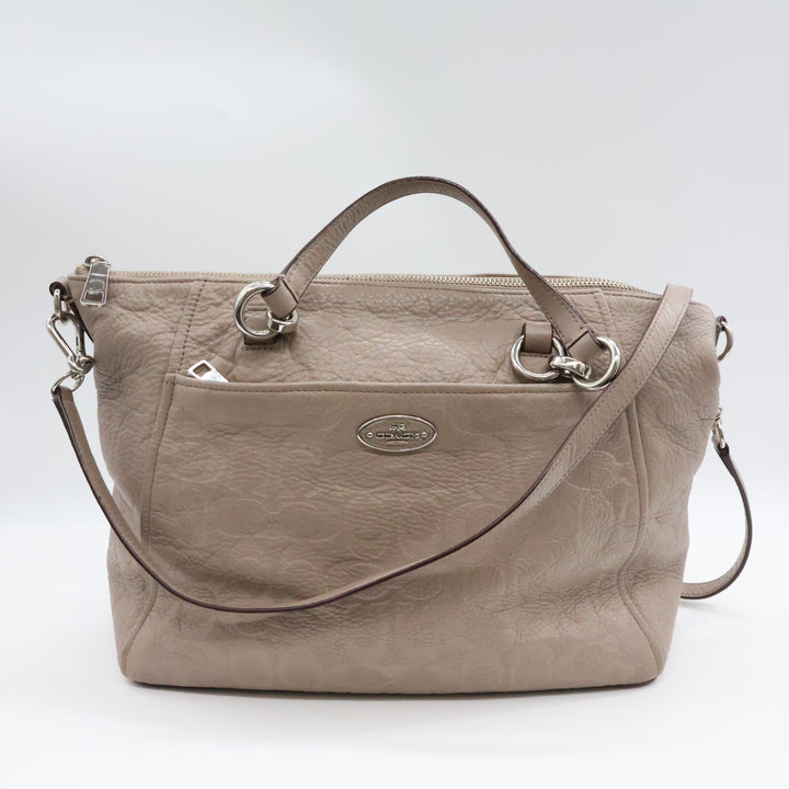 Coach Grey Carryall Handbag
