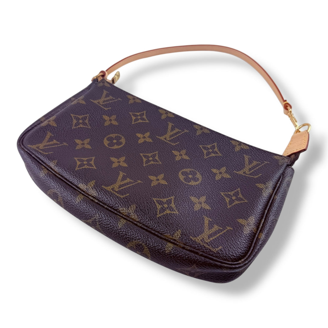 Louis Vuitton Pochette Accessories Brown Monogram Clutch Bag