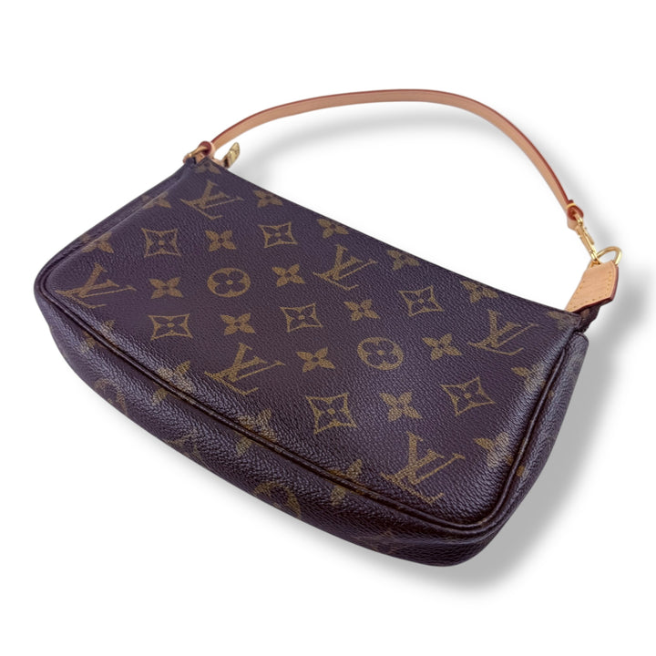 Louis Vuitton Pochette Accessories Brown Monogram Clutch Bag