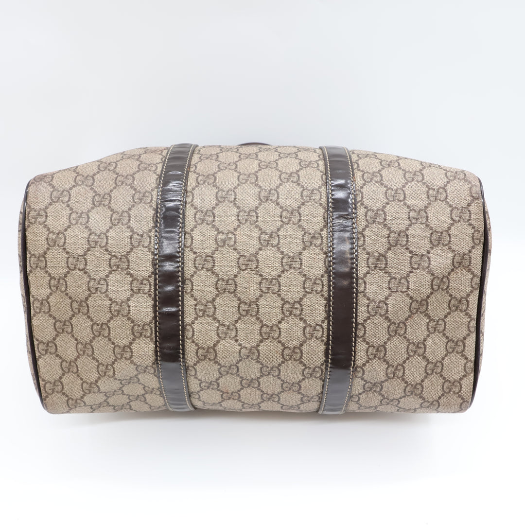 Gucci GG Beige Boston Duffle Handbag