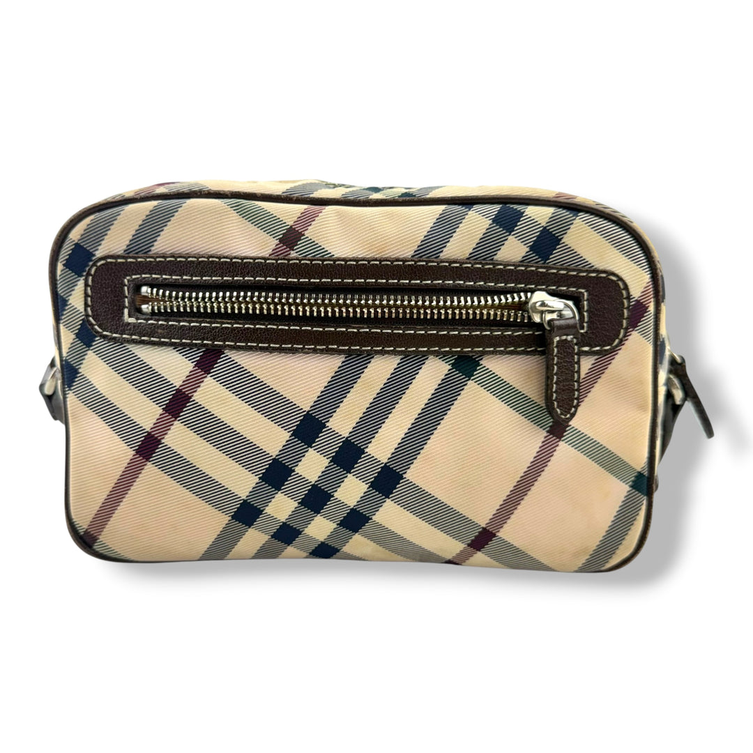 Burberry Beige Vintage Canvas Crossbody Bag