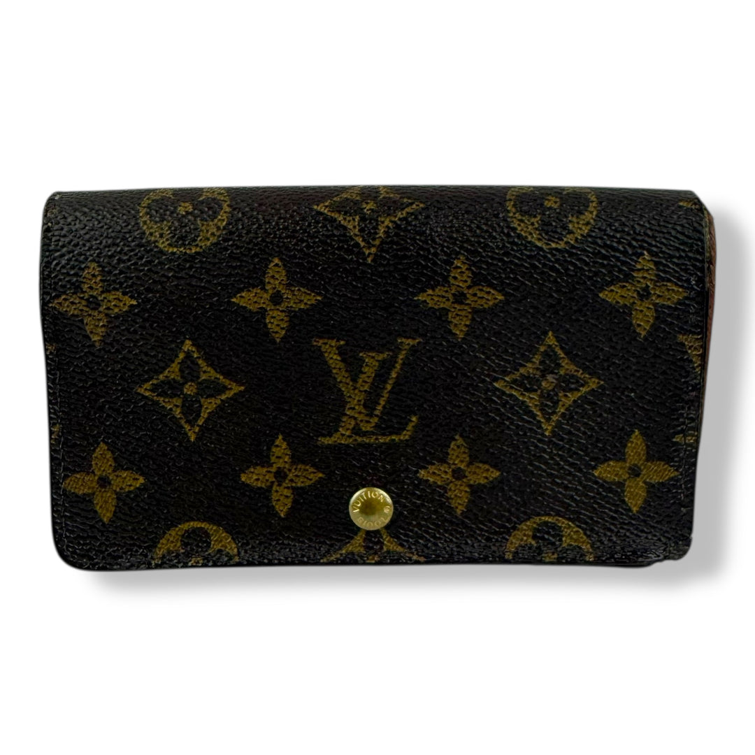 Louis Vuitton Brown Monogram Zippy Clip Purse