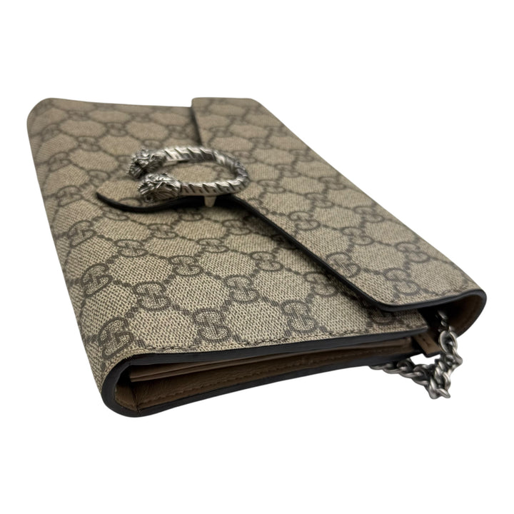 Gucci GG Dionysus Wallet On Chain Beige Handbag