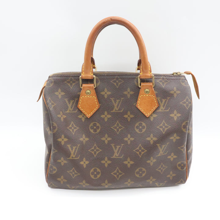 Louis Vuitton Vintage Brown Monogram Speedy 25 Handbag