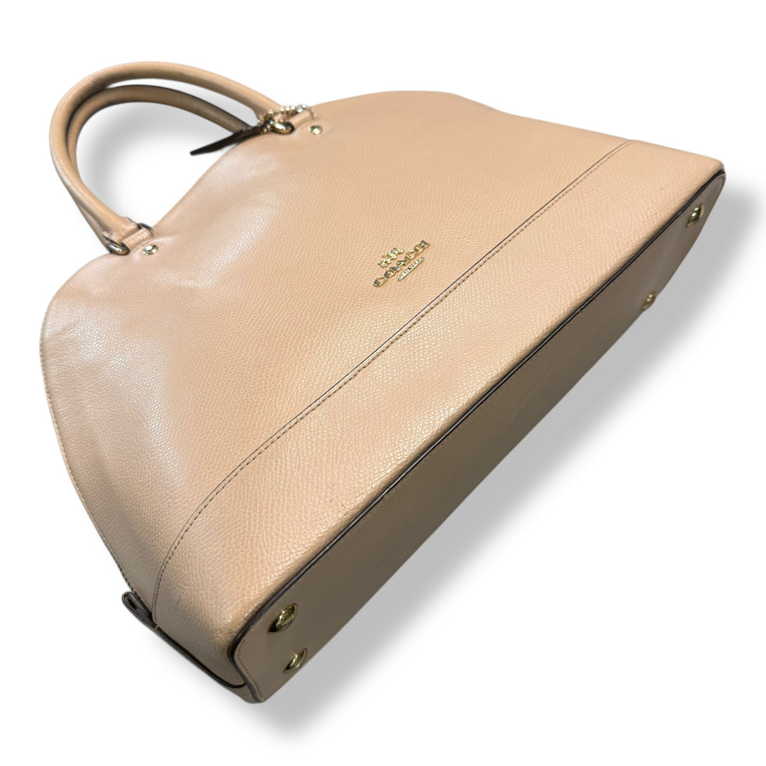 Coach Beige/Pale Pink Sierra Satchel Handbag