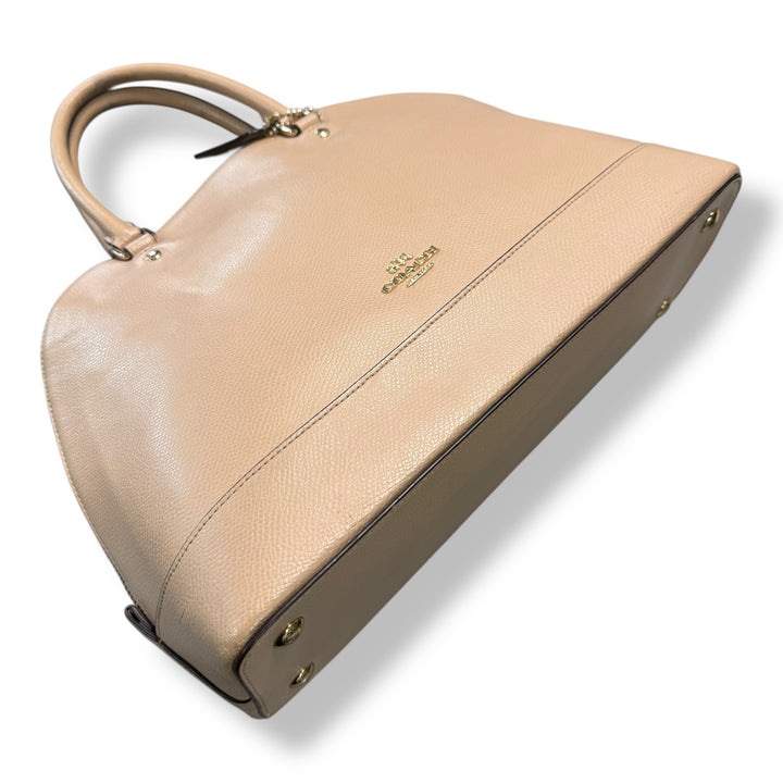 Coach Beige/Pale Pink Sierra Satchel Handbag