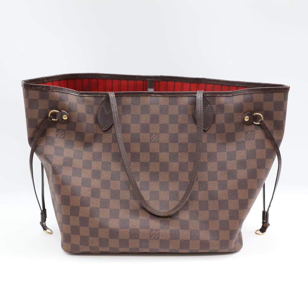 Louis Vuitton Brown Damier Neverfull MM Handbag