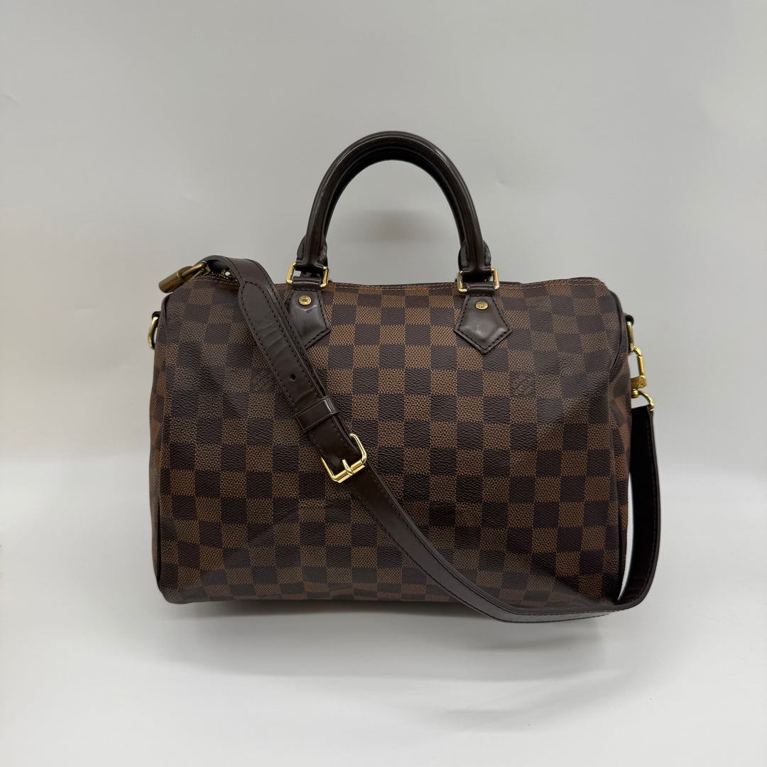 Louis Vuitton Brown Damier Speedy Bandouliere 30 Handbag