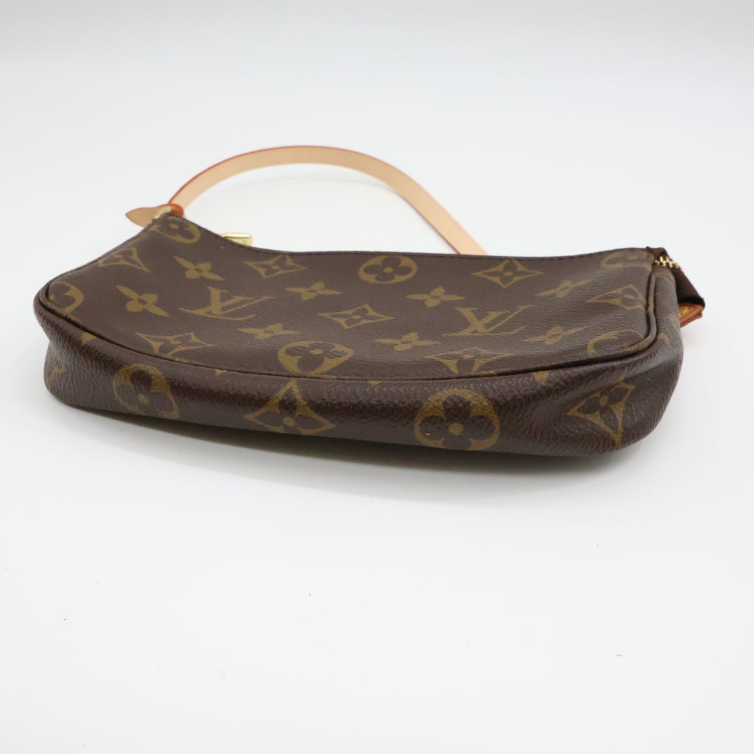Louis Vuitton Pochette Accessories Brown Monogram Clutch Bag