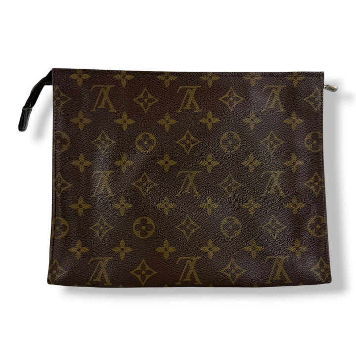 Louis Vuitton Vintage Brown Monogram Toiletry Pouch 26 Bag