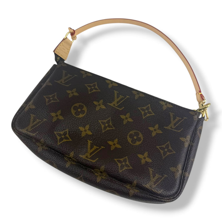 Louis Vuitton Pochette Accessories Brown Monogram Clutch Bag