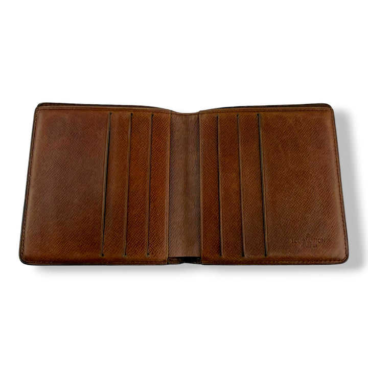 Louis Vuitton Vintage Bifold Brown Monogram Wallet 7764