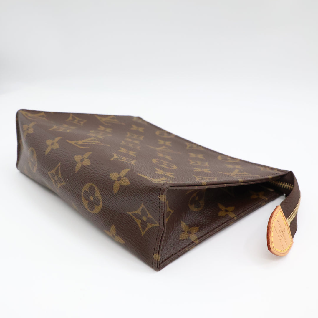 Louis Vuitton Vintage Brown Monogram Toiletry Pouch 19 Bag