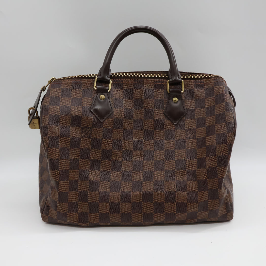 Louis Vuitton Speedy 30 Brown Damier Ebene Handbag