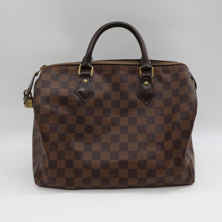 Louis Vuitton Speedy 30 Brown Damier Ebene Handbag