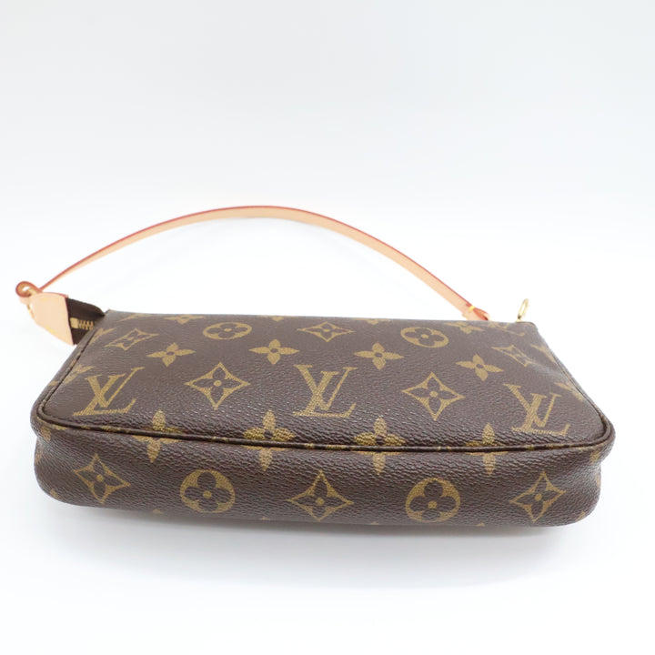 Louis Vuitton Pochette Accessories Brown Monogram Clutch Bag