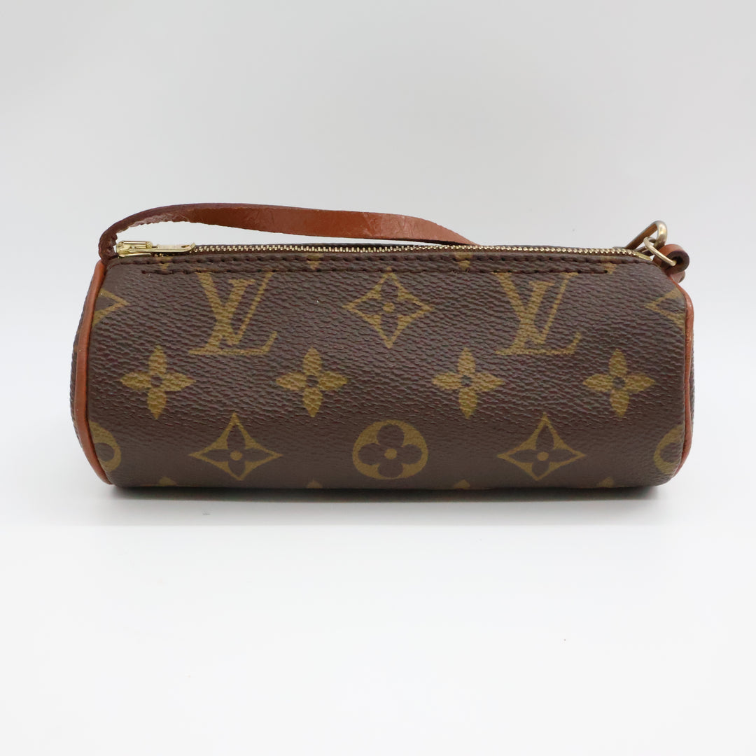 Louis Vuitton Vintage Brown Monogram Mini Papillon Pouch