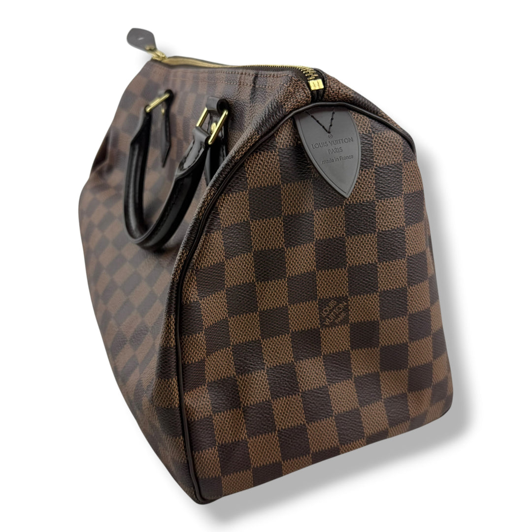 Louis Vuitton Speedy 30 Brown Damier Ebene Handbag