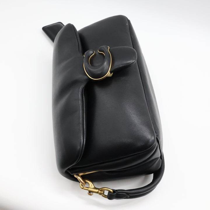 Coach Pillow Tabby 26 Black Leather Handbag