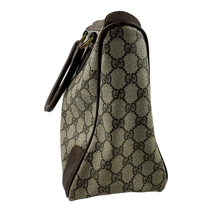 Gucci Beige GG Monogram Boston Canvas Bag