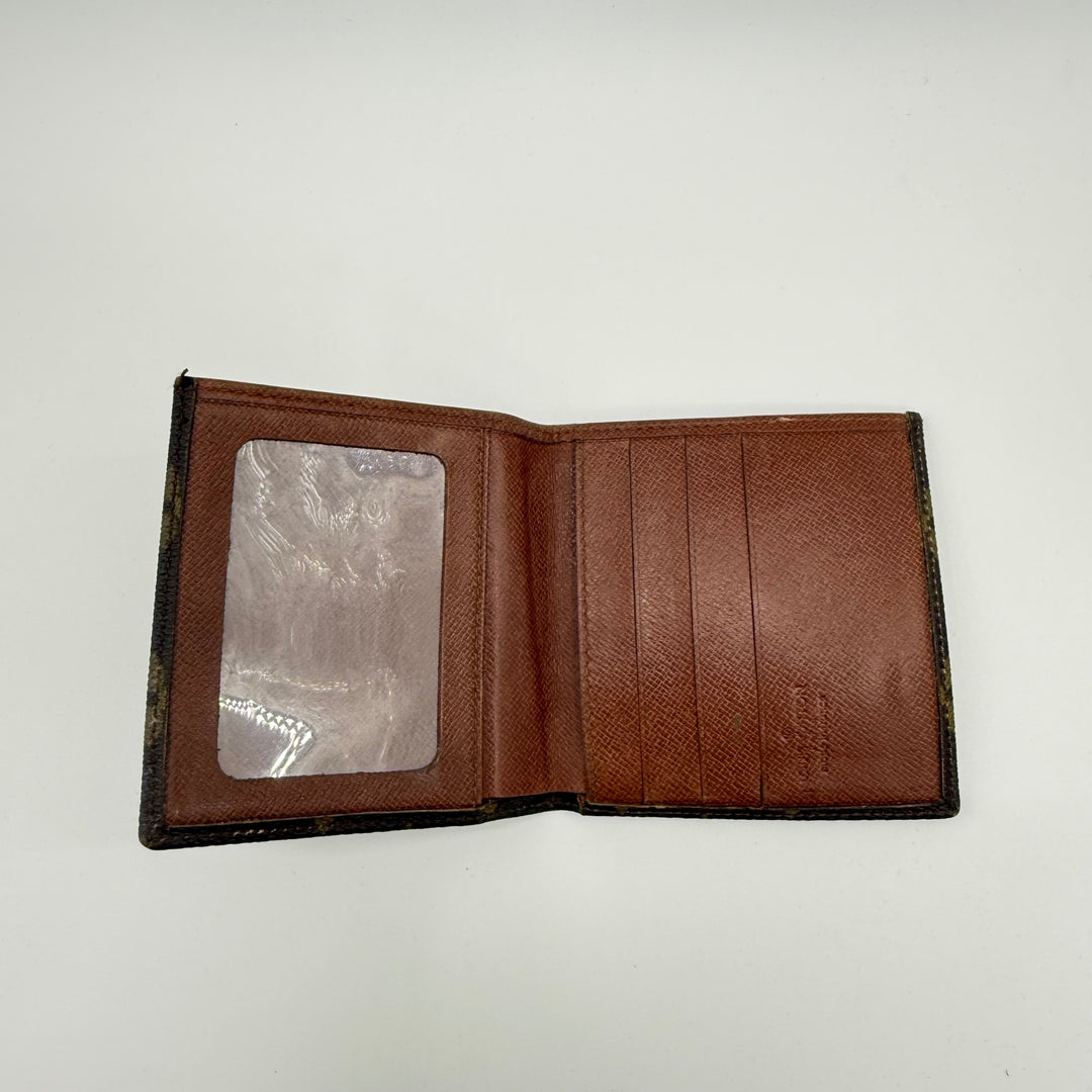 Louis Vuitton Vintage Bifold Brown Monogram Wallet 7864